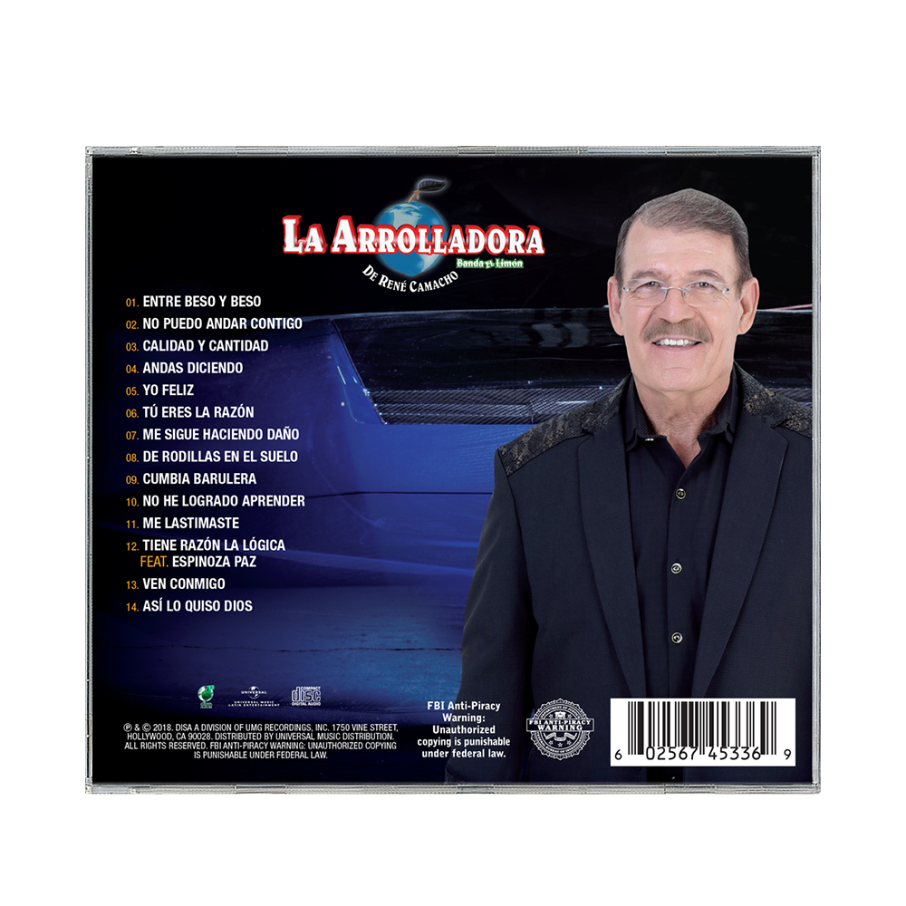 La Arrolladora Banda El Limon - Calidad Y Cantidad CD Back