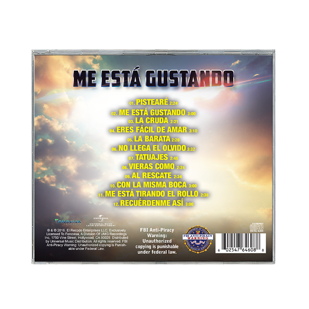 Banda Los Recoditos - Me Esta Gustando CD Back