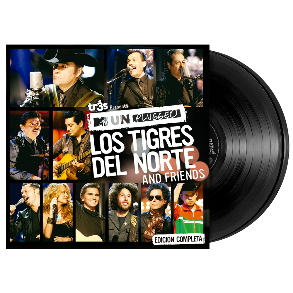 Los Tigres Del Norte- Tr3s Presents MTV Unplugged Los Tigres Del Norte And Friends 2LP Vinyl Front