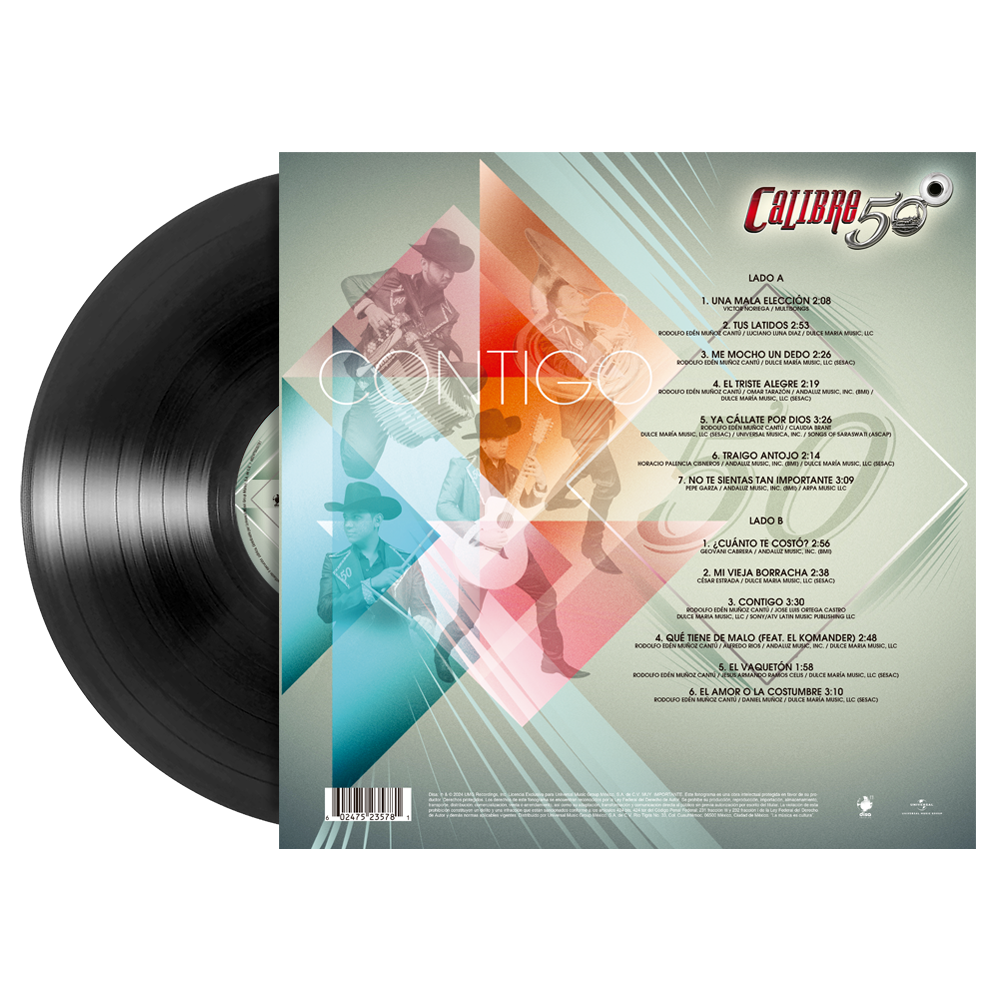 Calibre 50 - Contigo 1LP Vinyl Back