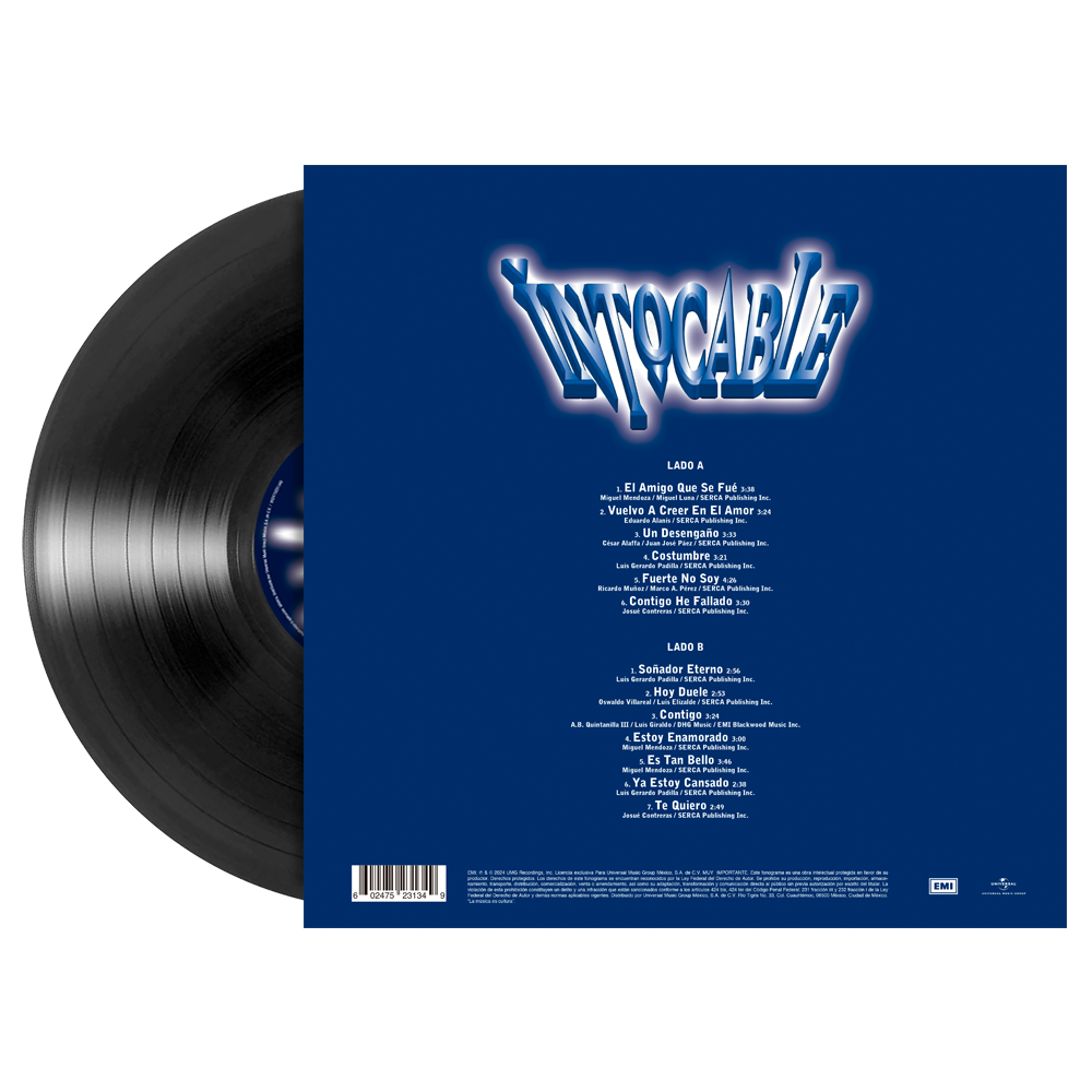 Intocable- Contigo 1LP Vinyl Back