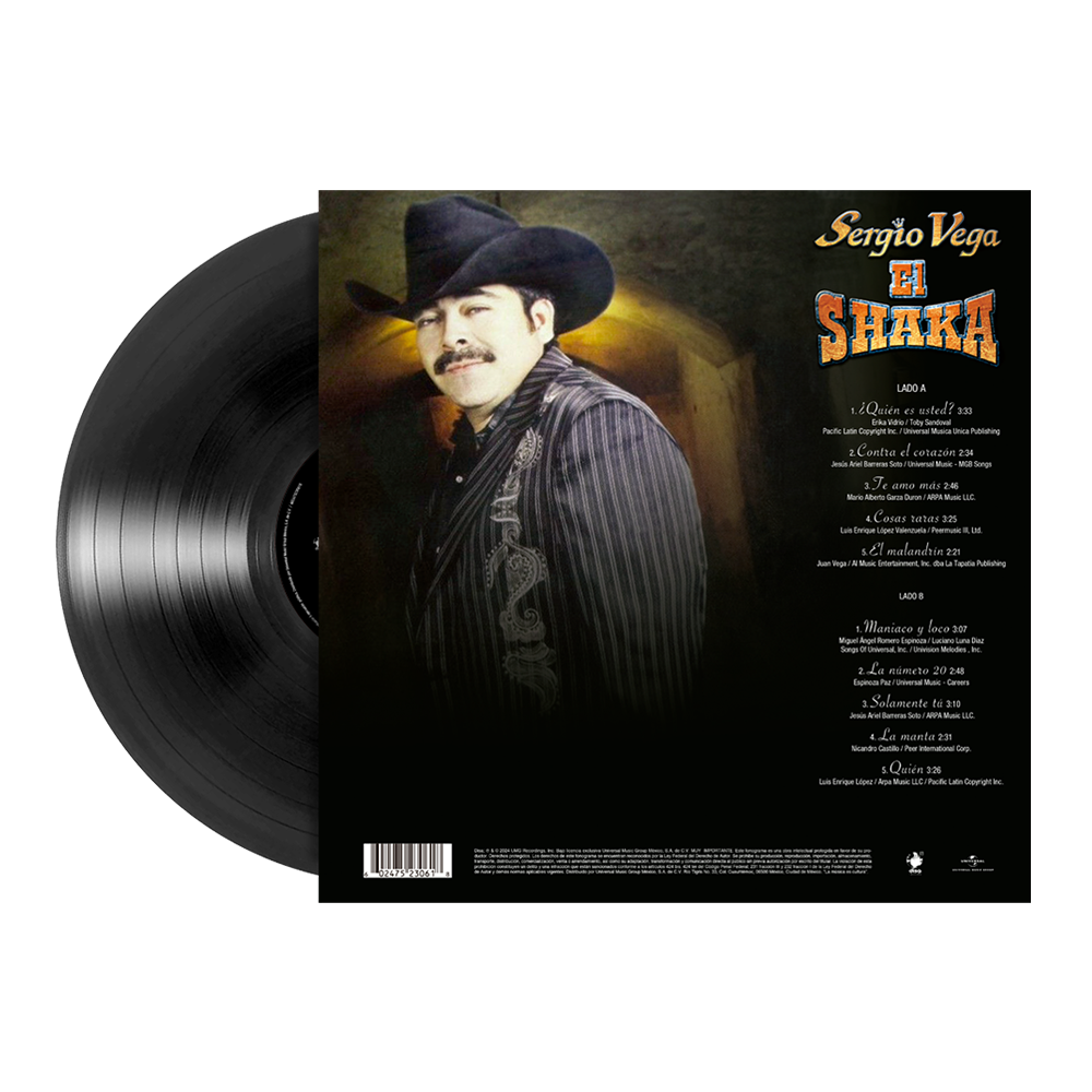 Sergio Vega "El Shaka"- ¿Quién Es Usted? 1LP Vinyl Back